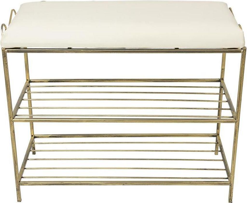 Dabstal Schuhregal Esy 60cm mit Hocker gold Produktbild 