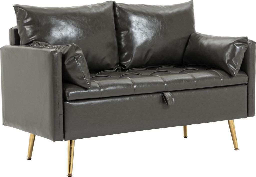 Sofa 'Sysmä' 2-osobowa rozkładana z poduszkami Zdjęcie produktu 3