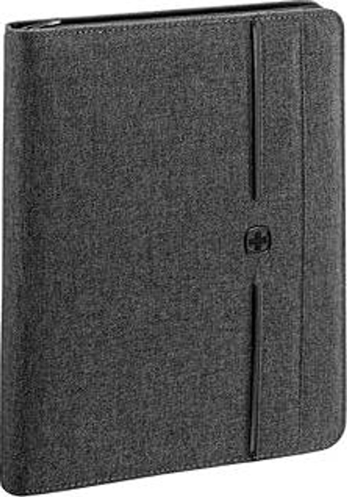 WENGER Affiliate Schreibmappe mit Ringhefter und 10 Zoll Tabletfach, Padfolio mit Business-Organizer, Polyester, A4-Notizbuch, Damen Herren, Grau, ...