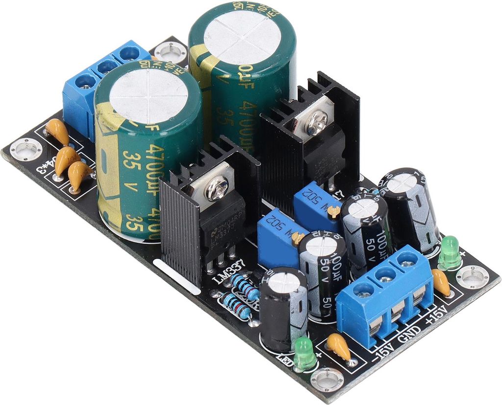 LM317+LM337 Einstellbares Spannungsregler Modul AC 10-24V – Verstellbare Stabilisierung für DC Spannungsversorgung