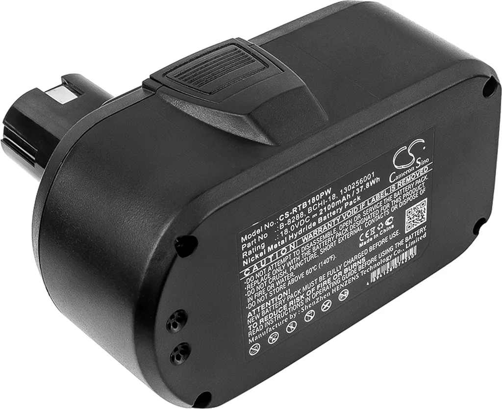 TECHTEK Batteria compatibile con [Ryobi] CDL1802P4, CID-1802P, CS1800, CTH1802, CTH1802K, FL1800, HBD750R, HD1800M, HP1802M, MS181, R10530, R10531, R