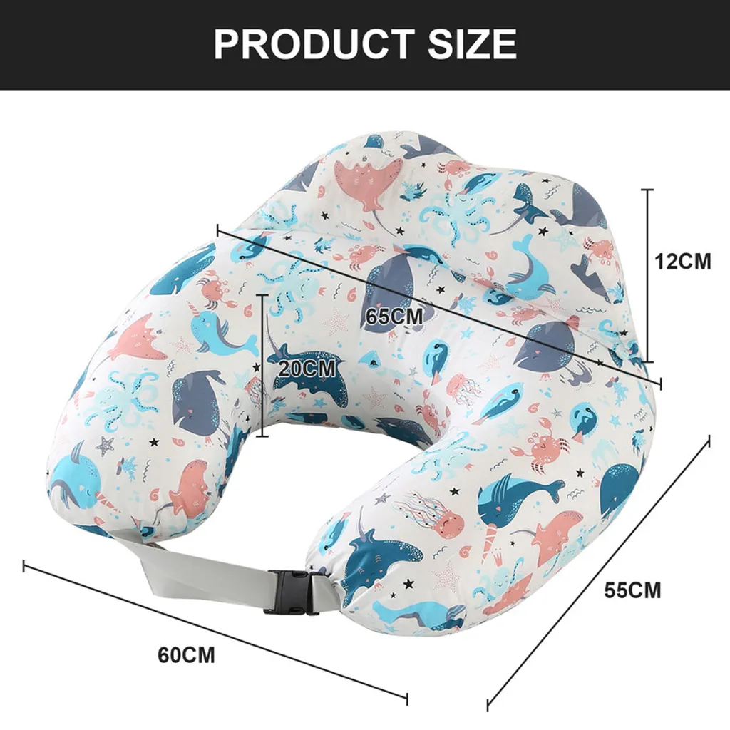 Coussin allaitement pour maman : confort dos et bras avec motif marin - 9