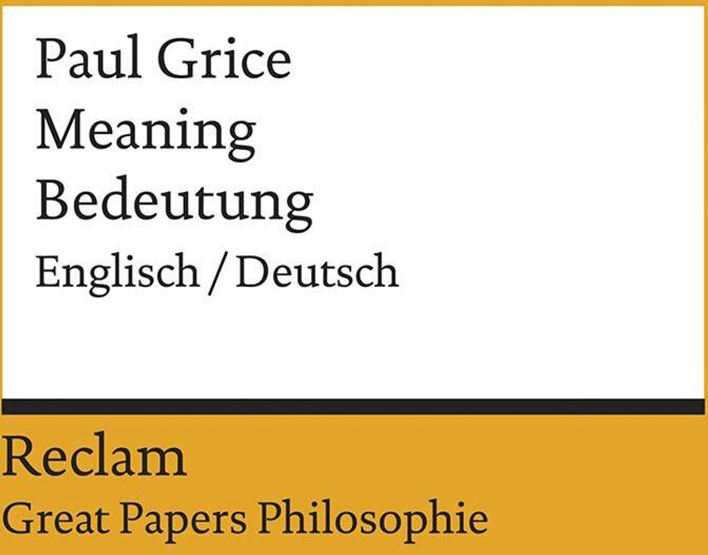 Meaning / Bedeutung