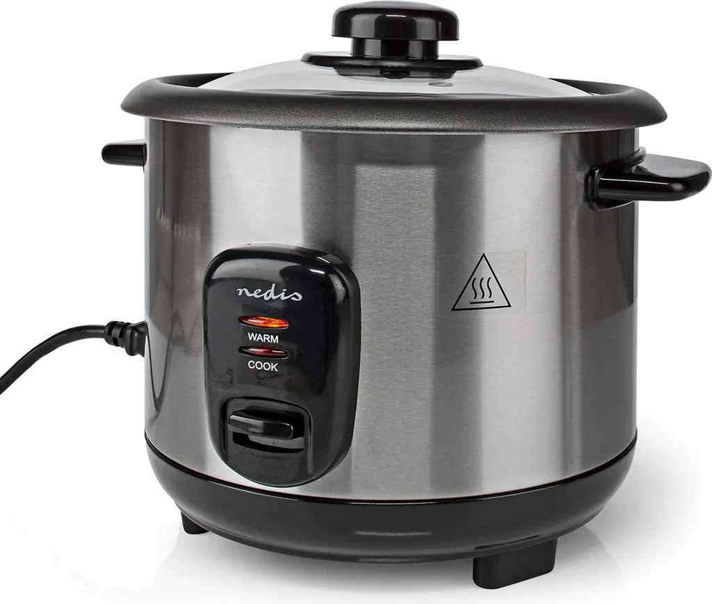 Cuiseur à Riz Nedis KARC110AL 400W 1L avec Fonction Maintien au Chaud
