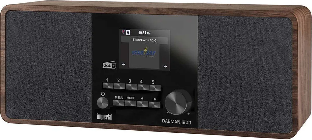 Radio Numérique Hybride Imperial DABMAN i200 Son Stéréo Finition Bois