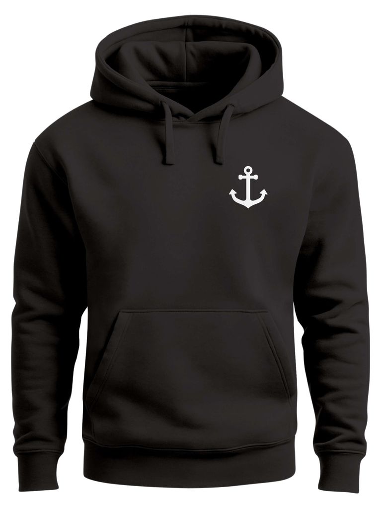 Hoodie Herren Anker Badge Kapuzen-Pullover Männer Neverless