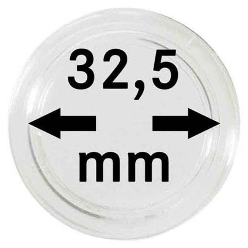 Lindner 2250325P Münzkapseln 32,5 mm-10er Pack Produktbild 