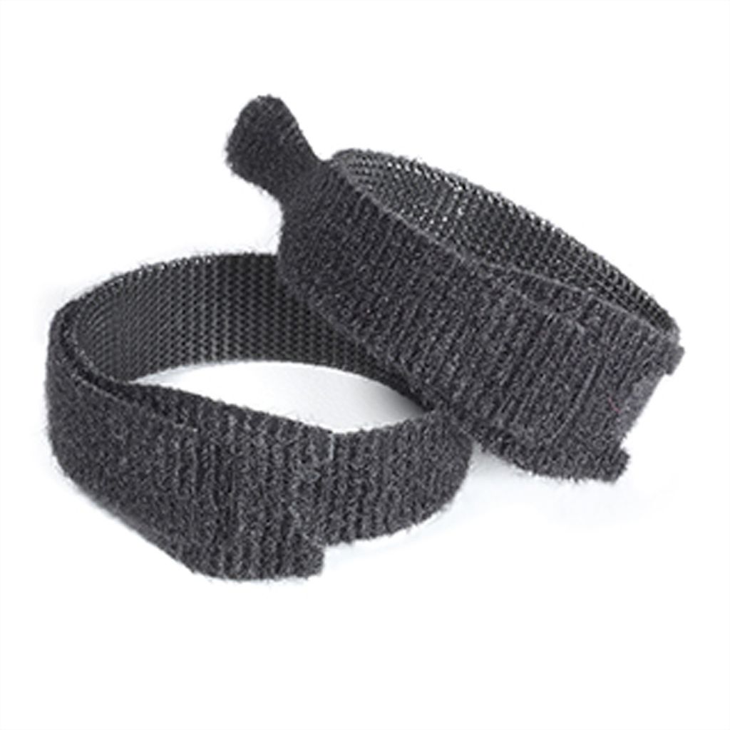 VELCRO ONE-WRAP Wiederverwendbare Klettstreifen, ONE-WRAP Streifen 12mm x 20cm x 6 Schwarz