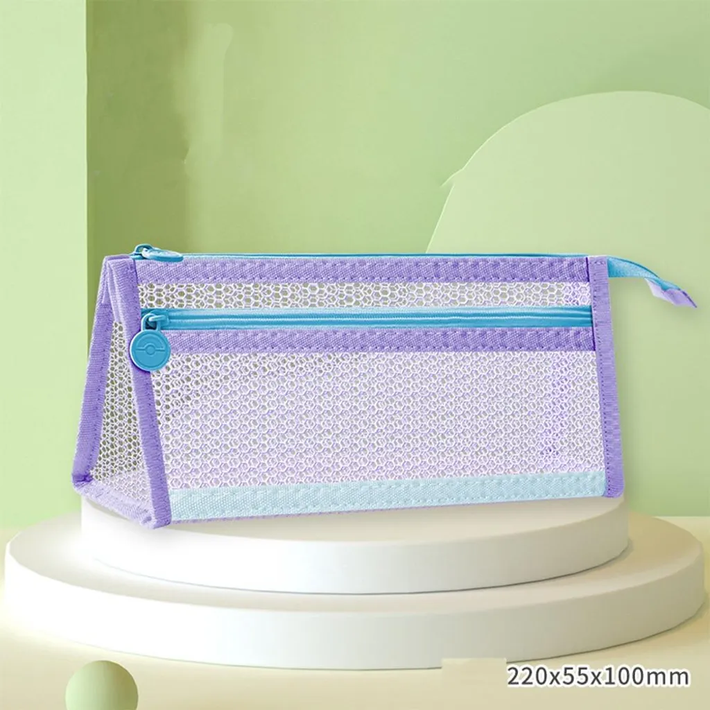 Borsa Trasparente Viola INF per Make-up e Cancelleria - Chic & Large - 2