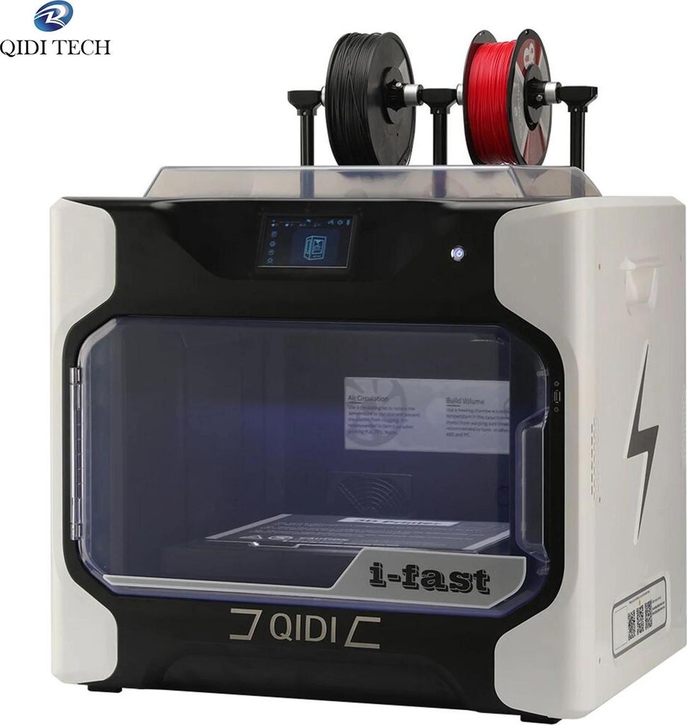 QIDI TECH iFAST, Desktop-3D-Drucker, Weiß, 5-Zoll-Touchscreen, WLAN, hohe Präzision, Dual-Düse, Industriequalität