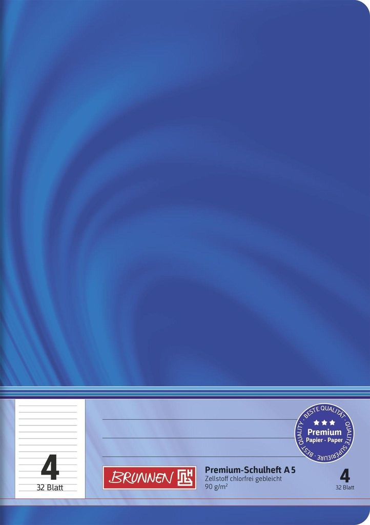BRUNNEN Heft A5 32 Blatt liniert 04 F Produktbild 