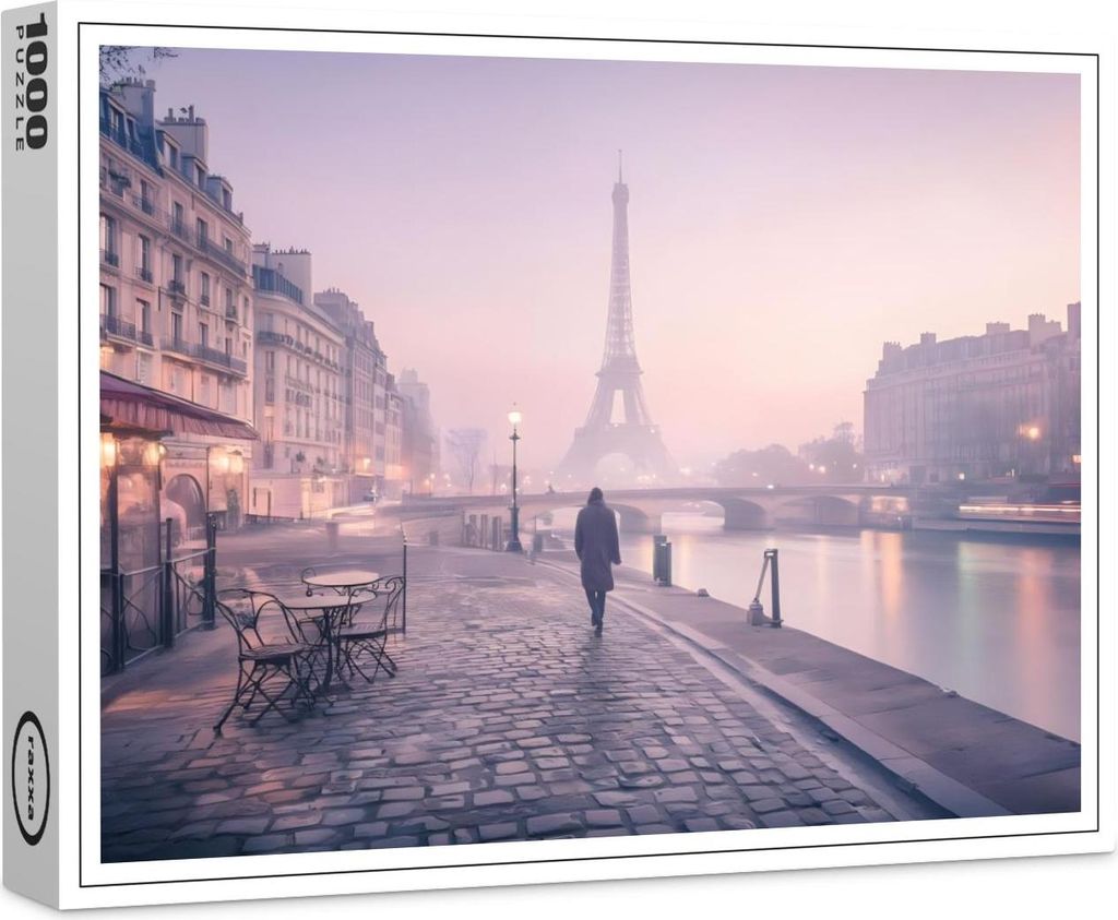 raxxa Premium-Puzzle "Spaziergang an der Seine", 1000 Teile