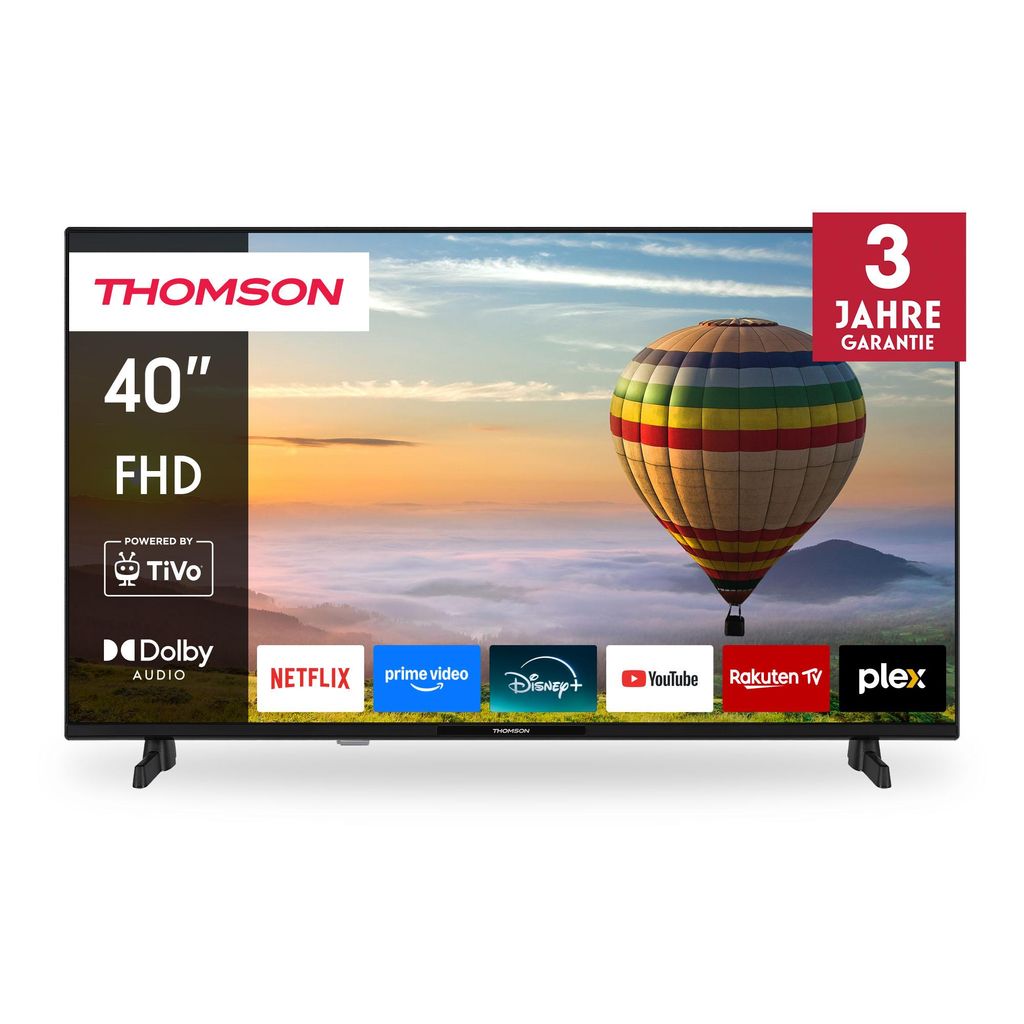 Thomson 40" (101 cm) FHD LED Smart TiVo TV – powered by TiVo OS, Triple Tuner, WLAN, Sprachsteuerung, HDR10 – 40FT2S35