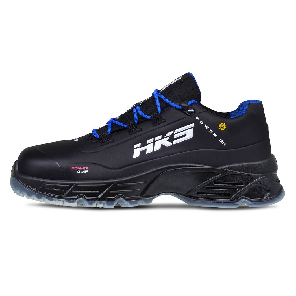 HKS Sicherheitshalbschuh Herren S3 ESD Microtech glatt TPU-PU Schnürsenkel "CPO-10" 45
