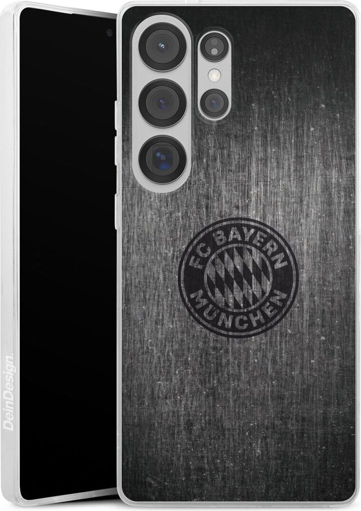 DeinDesign Slim Hülle für Samsung Galaxy S25 Ultra Silikon Case Ultra Dünn Handyhülle FC Bayern München FCB Metallic Look