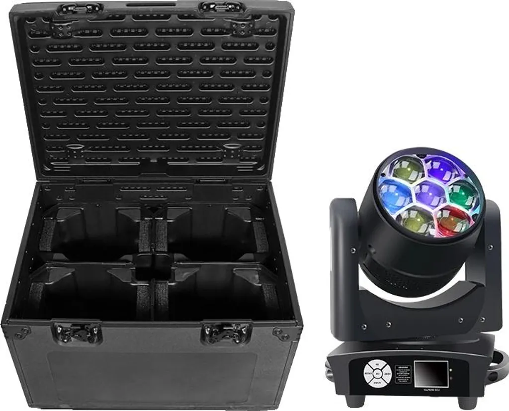 Flight case de transport en plastique pour jeux de lumières DMX