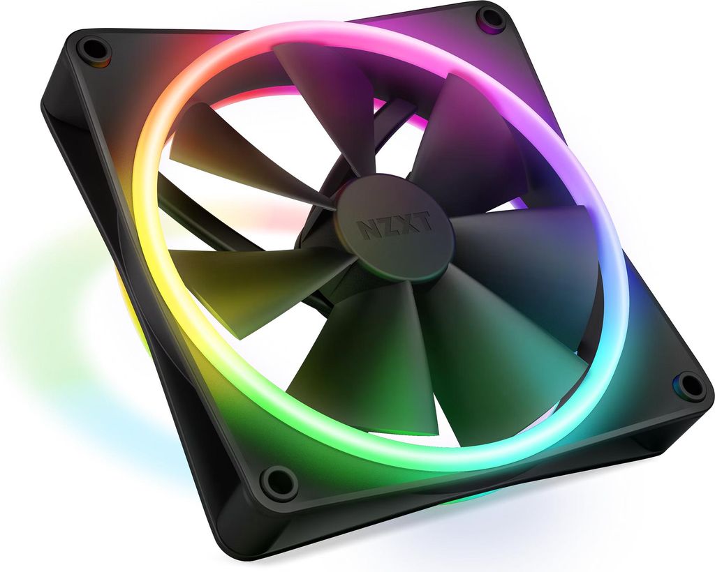 NZXT RF-D12SF-B1 F Series F120 RGB DUO 120mm matn ern Obrázek produktu 