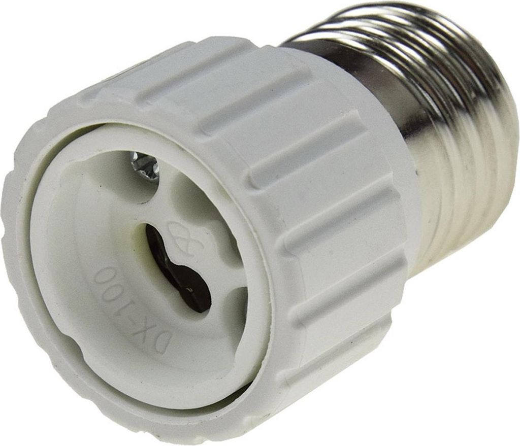 Lampensockel-Adapter Keramik E27 auf GU10 Produktbild 