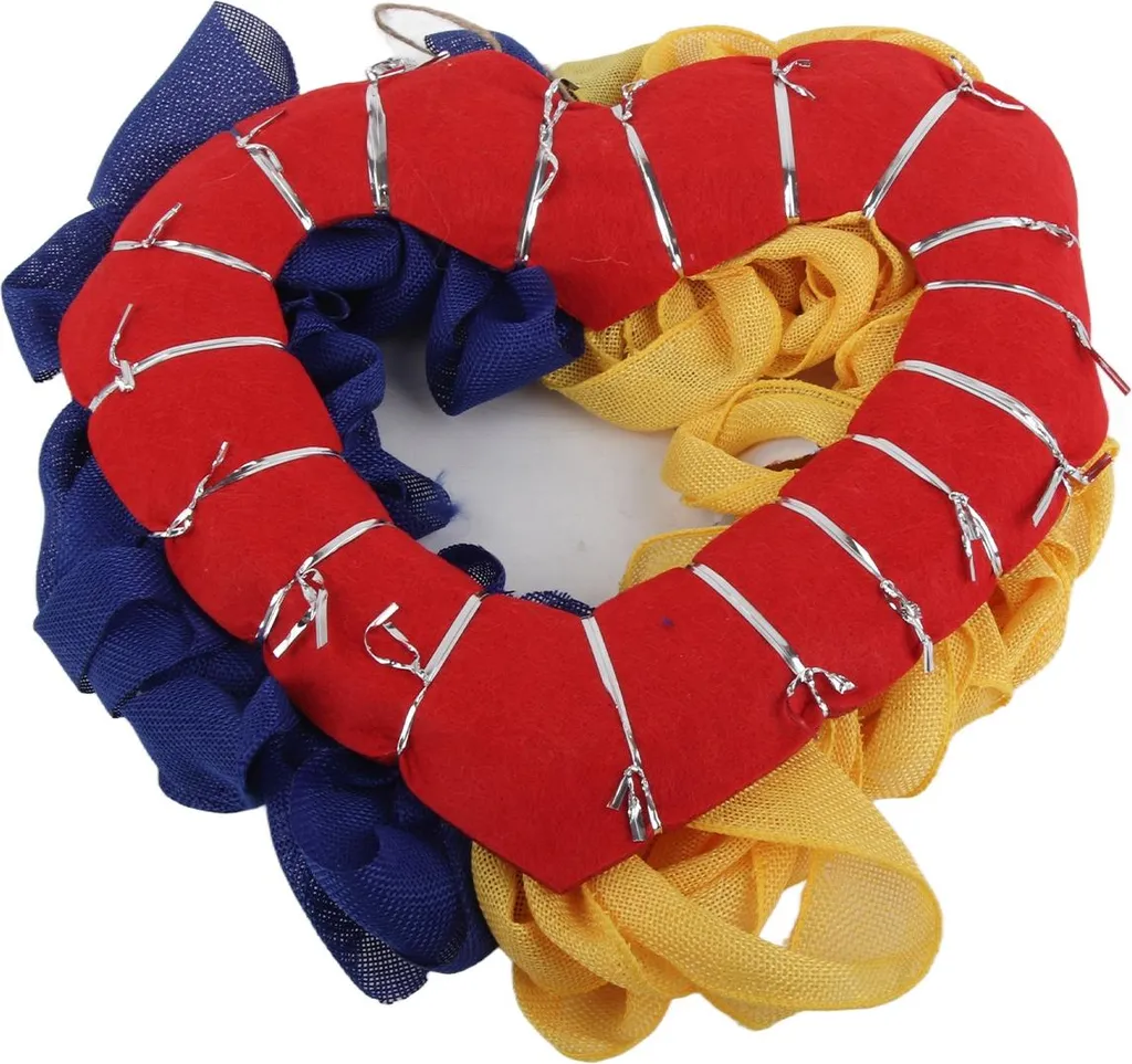 Couronne de Fleurs Ukraine Durable : Déco de Porte sans Entretien - 3