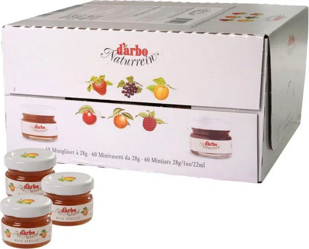 d’arbo 70000031 d’arbo Naturrein Marille Konfitüre, 60 St. Image du produit 