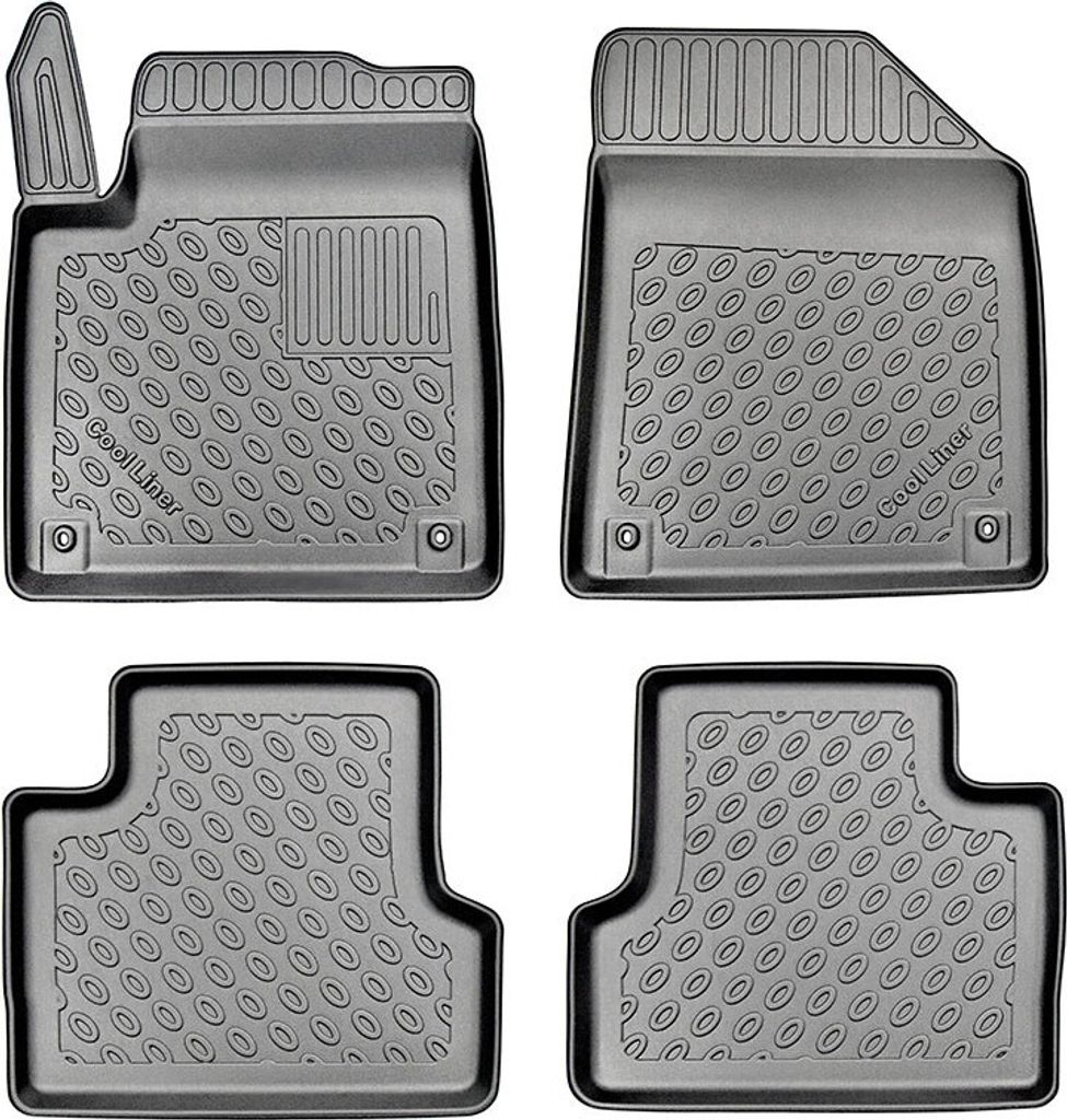 Z441273 TPE-Gummifußmatten kompatibel mit Jeep Cherokee V (KL) + Facelift 2019 SUV/5 03.2014-12.2021