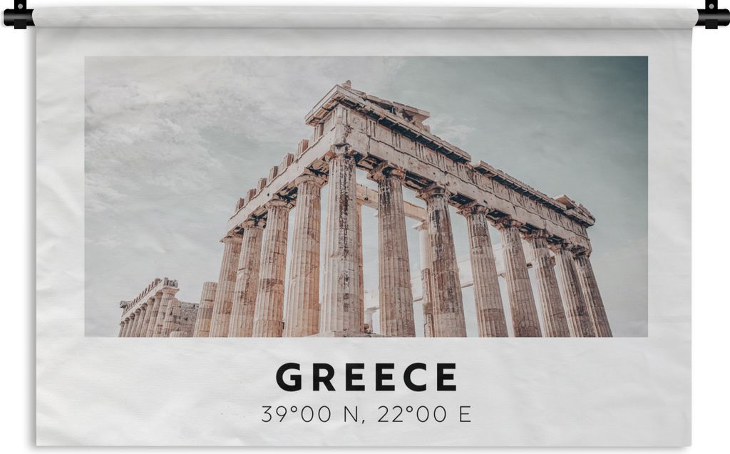 MuchoWow Wandteppich Wandbehang Parthenon - Griechenland - Athen 120x80 cm Tapisserie Dekoration Wandtuch - Wanddekorationen - Wandtücher