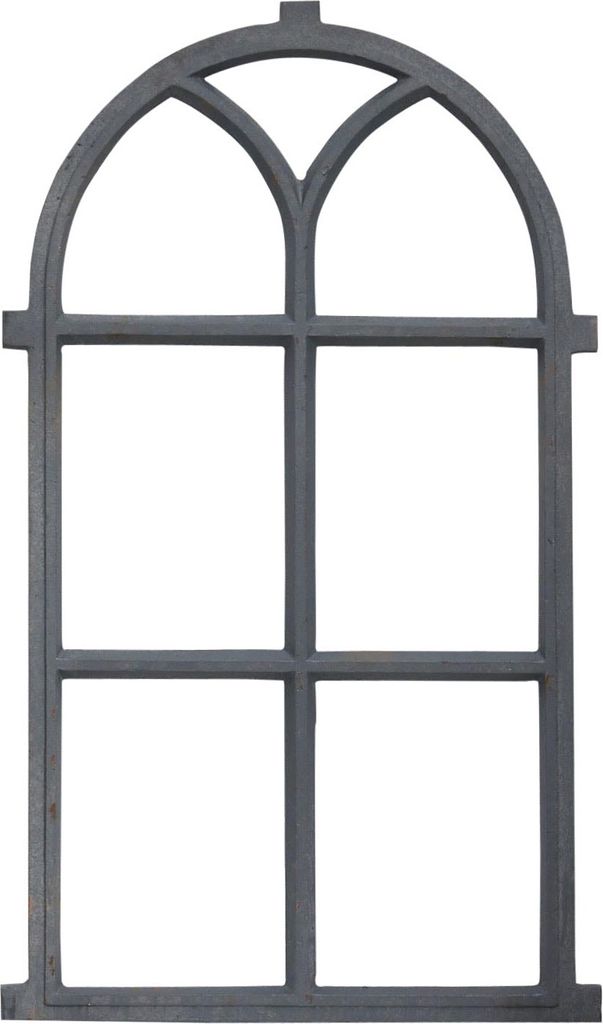 Stallfenster Fenster Scheunenfenster Eisen grau Eisenfenster 98cm Antik-Stil