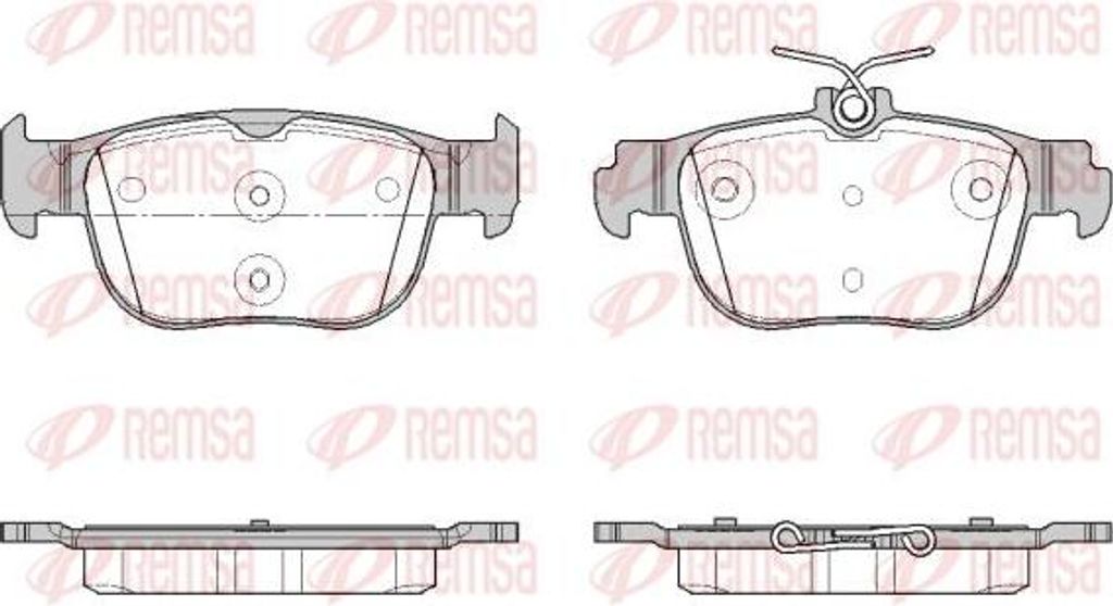 REMSA 1897.00 Bremsbelagsatz, Scheibenbremse OE 8Y0698451 kompatibel mit A3 8Y, Octavia, Caddy, Golf VIII