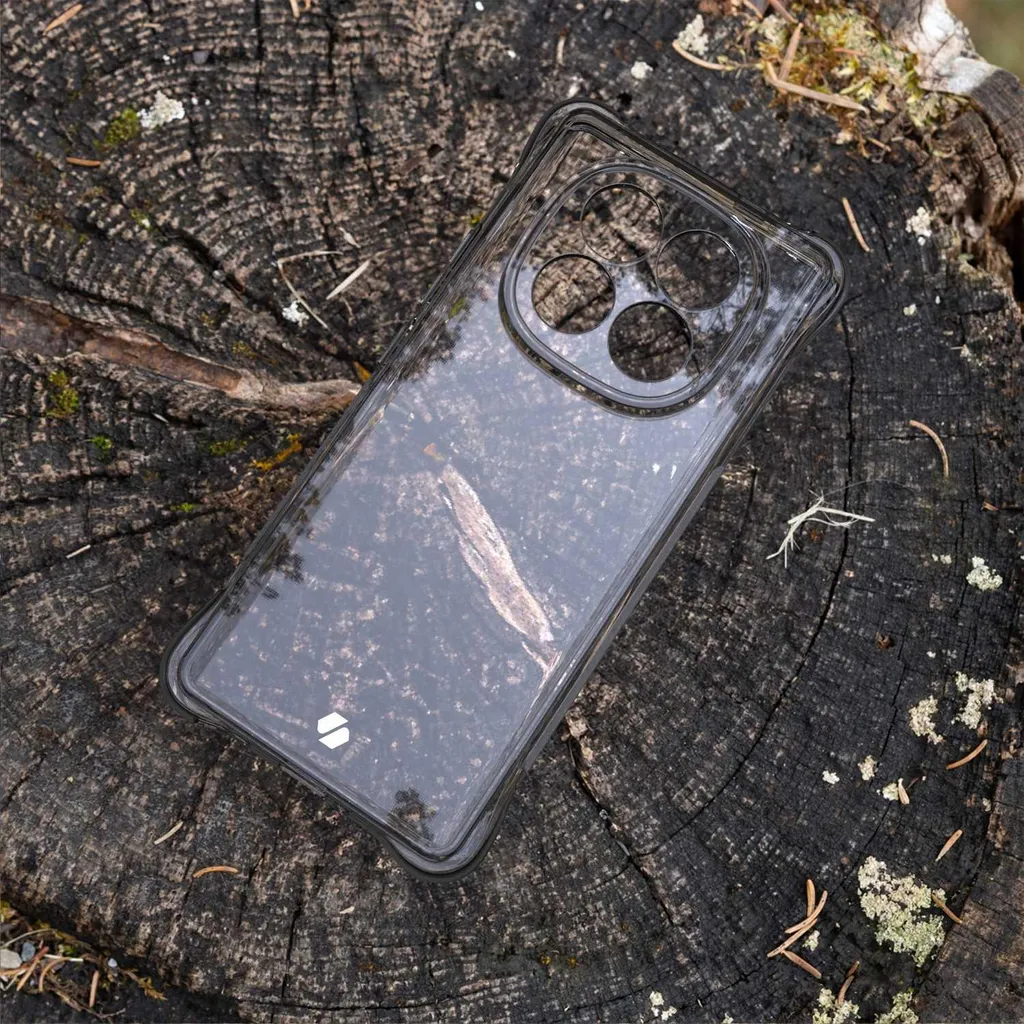 Coque silicone Redmi Note 14 Pro+ 5G anti-choc SPACECASE - Transparent