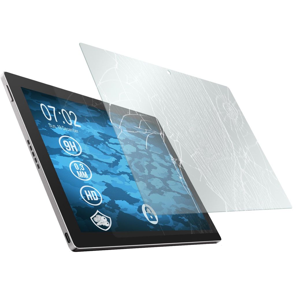 2er-Pack PhoneNatic Glas-Folie klar kompatibel mit Google Pixel C - Panzerglas für Pixel C