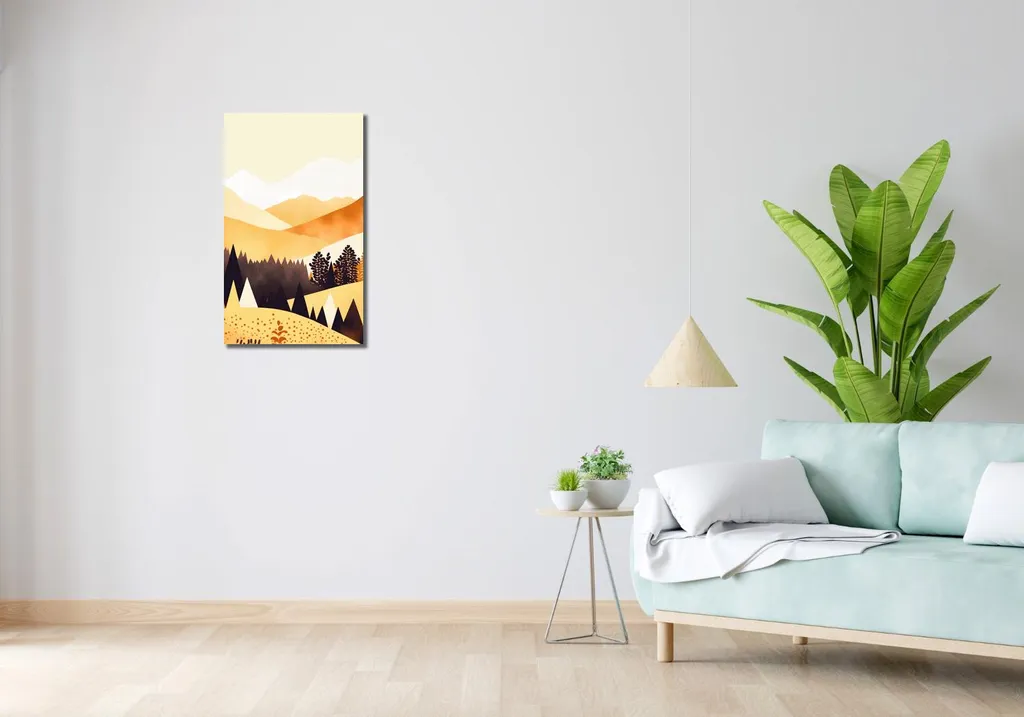 Image Fleur dorée de l'Ouest 40x70 : Solution Déco pour Mur Sombre - 2