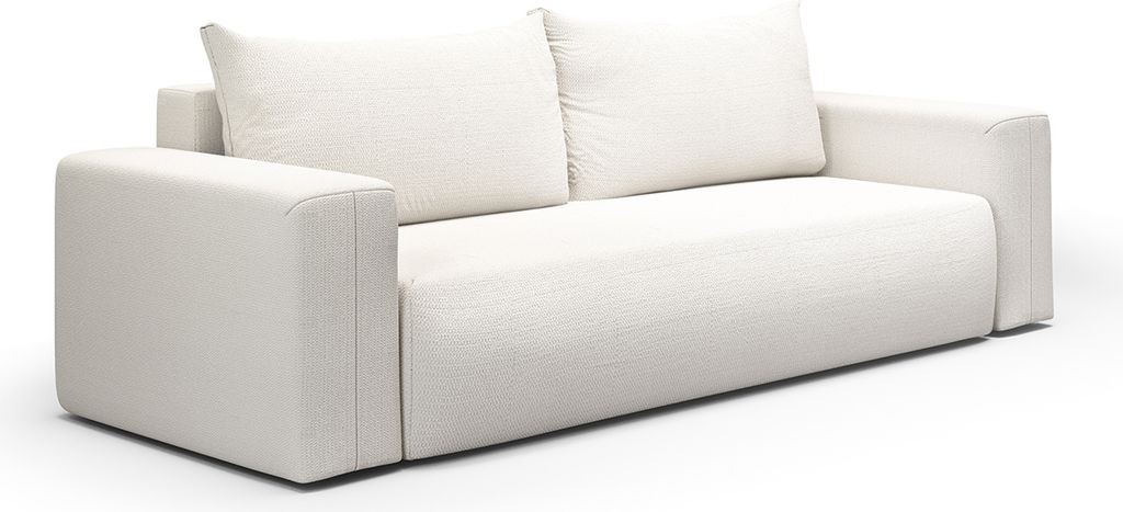 3-Sitzer-Sofabett mit Truhe Bliss Blanc Cassé