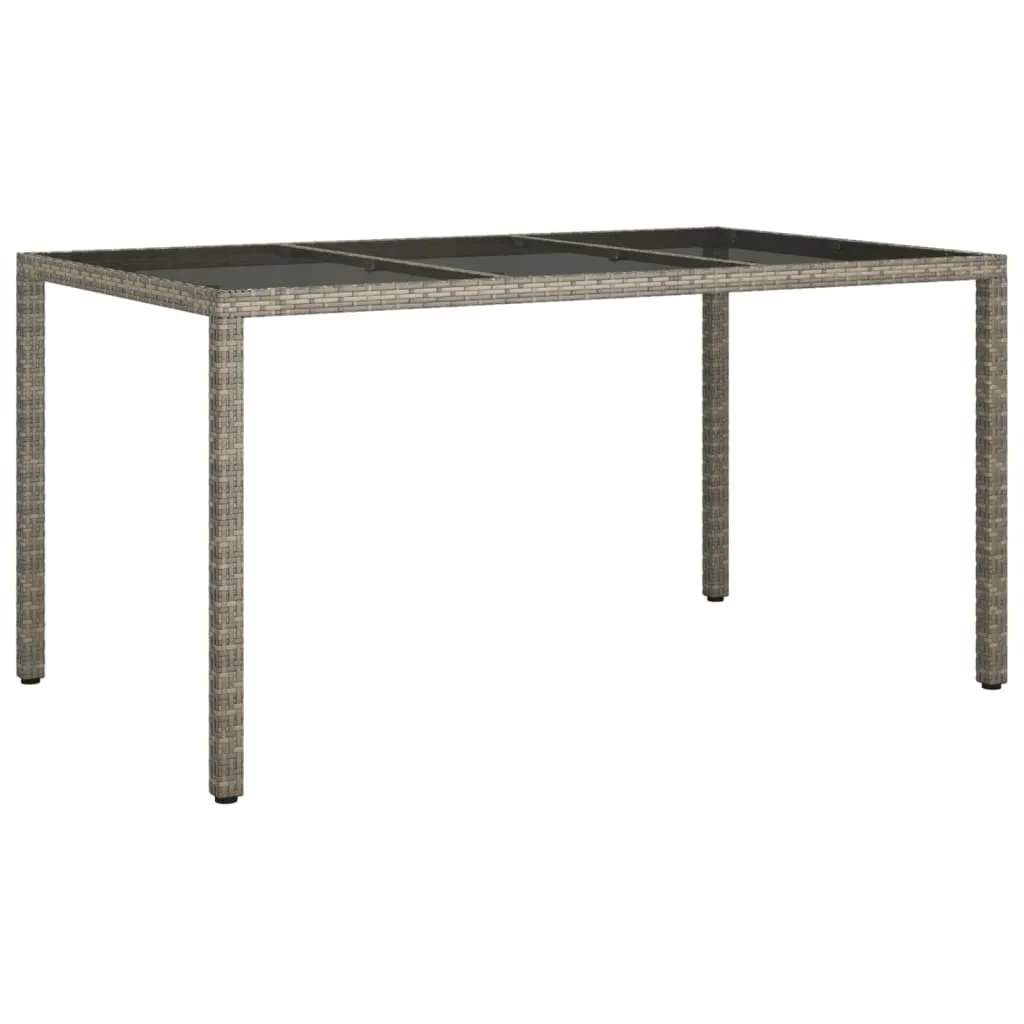 Tavolo SYFAX™ 150x90x75cm Vetro Grigio | Miglior Prezzo Outdoor
