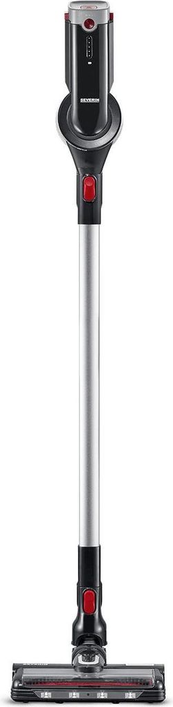 SEVERIN Kabelloser 2-in-1 Hand- und Stielsauger HV 7168 aus Kunststoff, rotschwarz Akku Staubsauger Kabelloser Staubsauger Handstaubsauger Beutello...