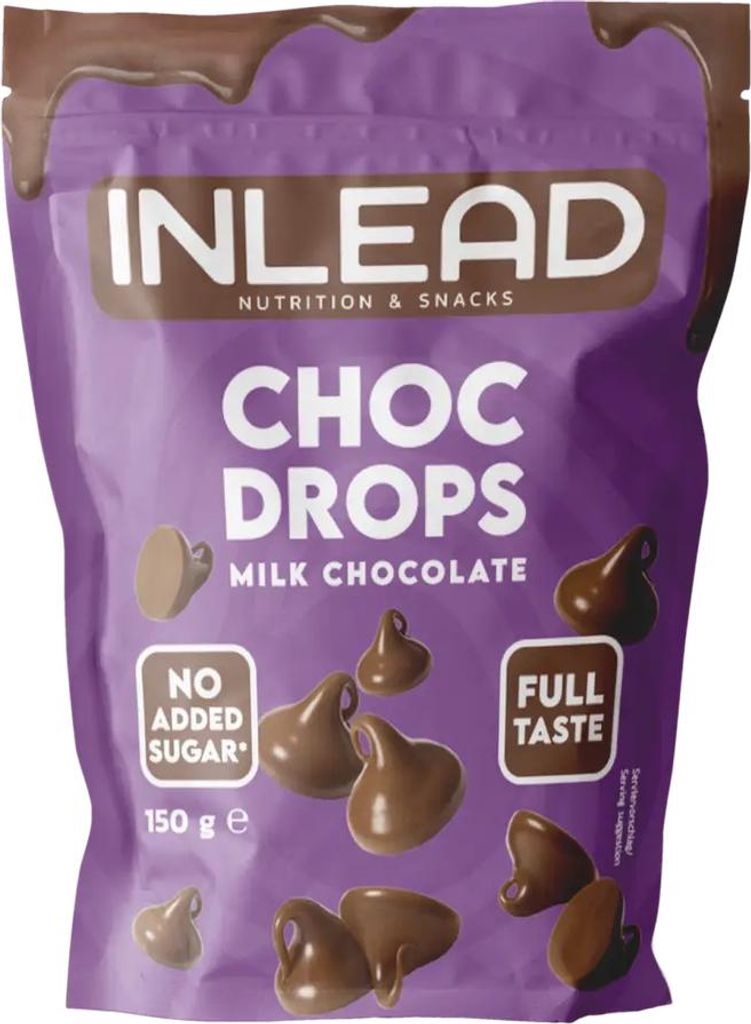 Inlead Choc Drops (150g) Milk Chocolate - Funktionelle Lebensmittel - Superfoods