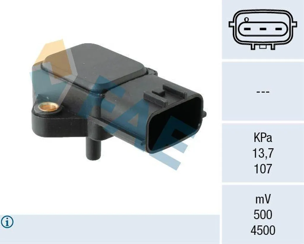 Capteur de pression FAE 15272 admission OE BP4W18211 pour Mazda MX-5