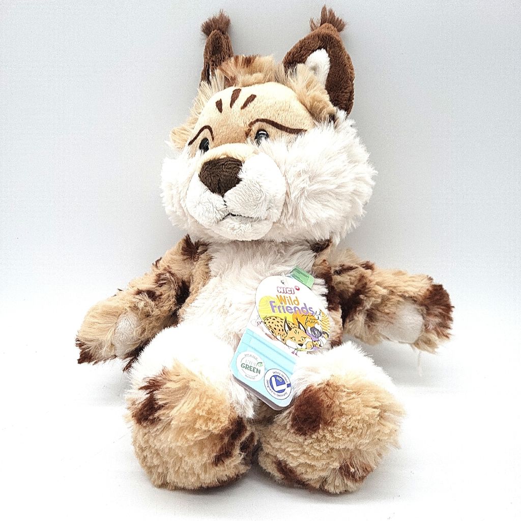 NICI Wild Friends Kuscheltier Luchs Lyka 25 cm Niedliches Stofftier zum Kuscheln