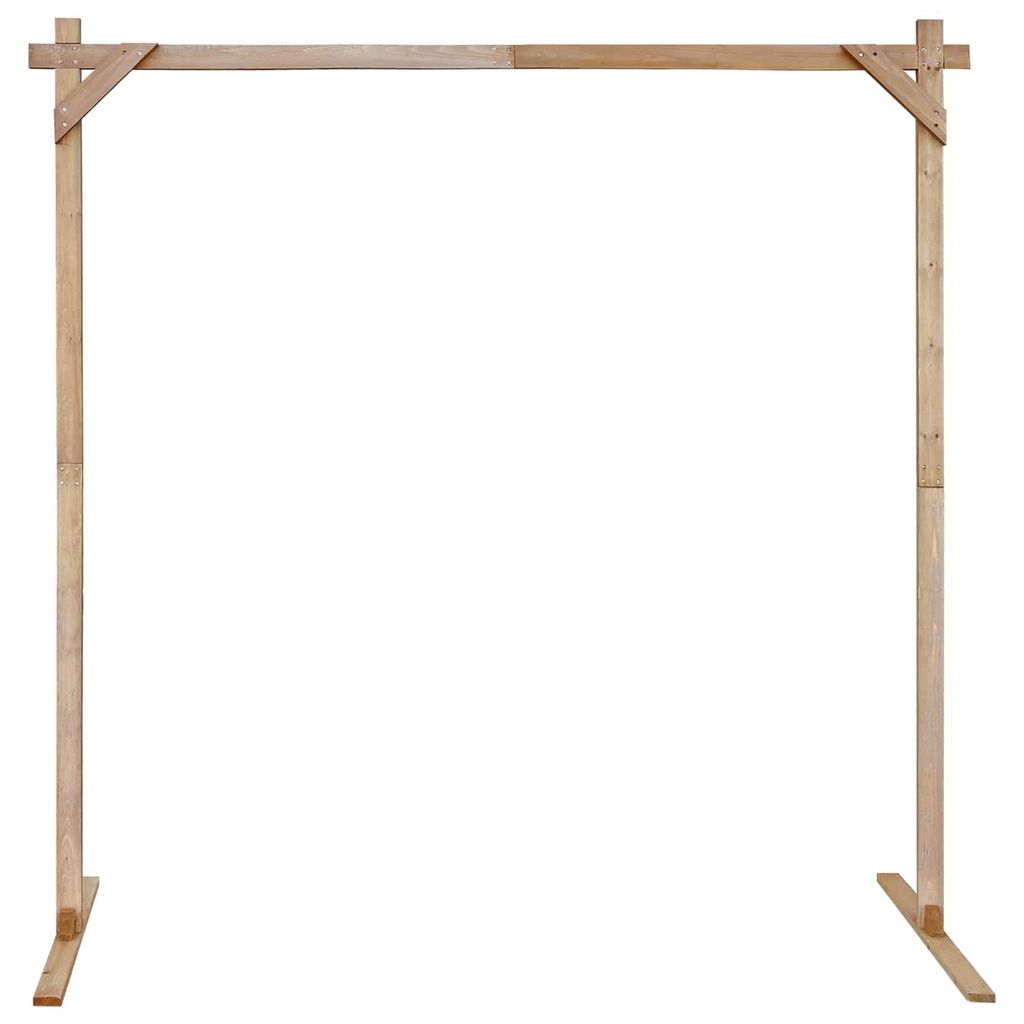 vidaXL Svatební oblouk, světle hnědý, 225 x 95 x 226 cm, Obrázek produktu 