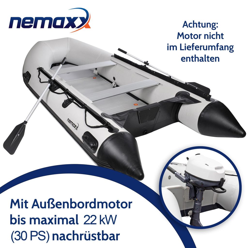 NEMAXX® Nafukovací člun 380 cm pro 7 osob rybářský Obrázek produktu 