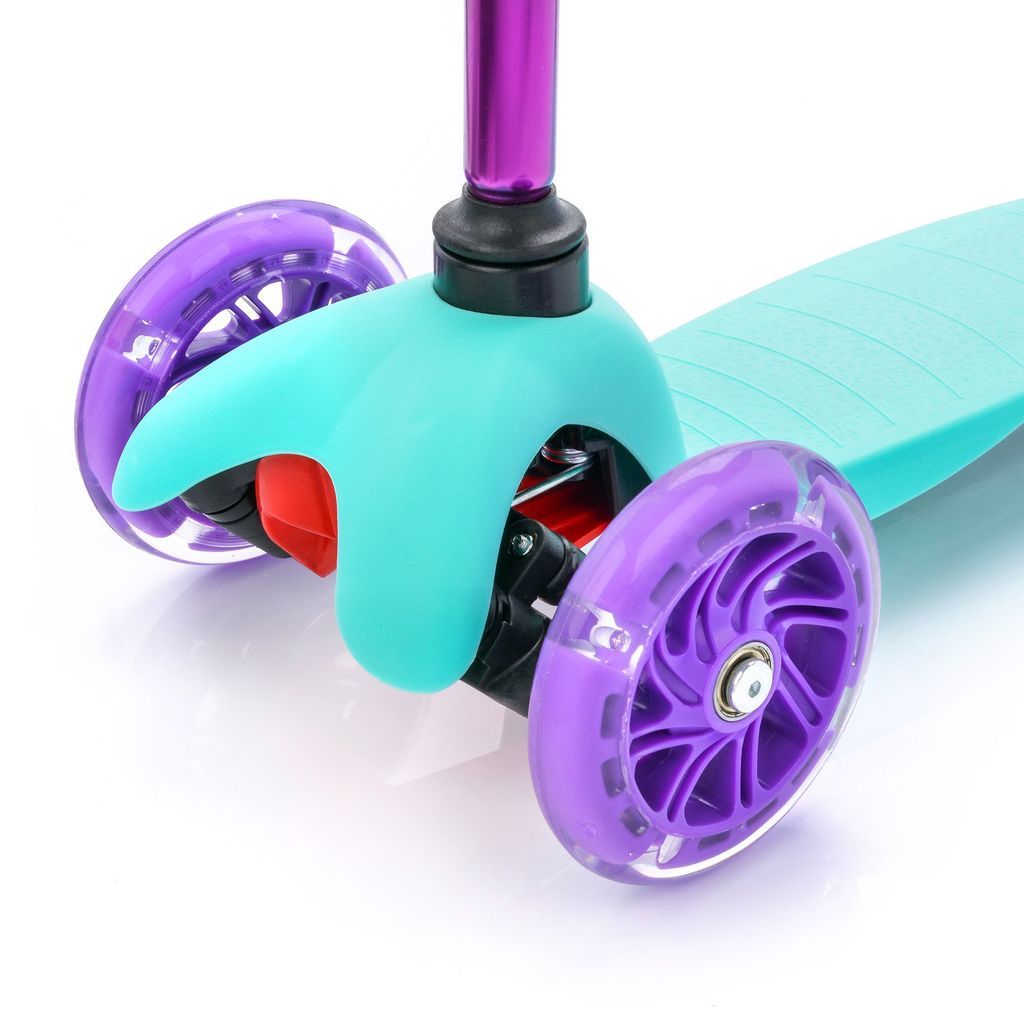Kinderroller Mit LED-Lichtern – 3-Rad Maxi-Scooter Blau Für Kids 3-5 Jahre