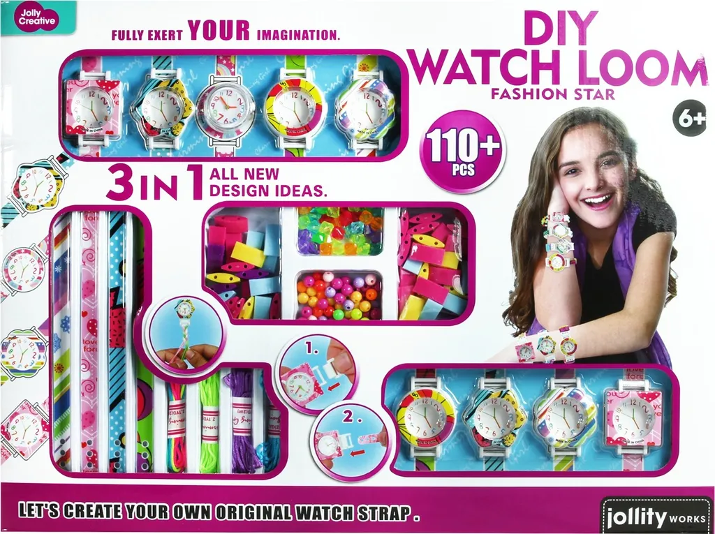 Jollity Set fai da te da 110 pezzi per la creazione di orologi e bracciali per gli appassionati di moda