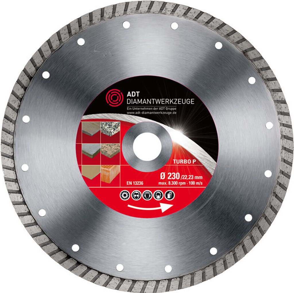 Diamanttrennscheibe Granit/Beton Turbo P Premium Ø 230 mm 30,0 mm
