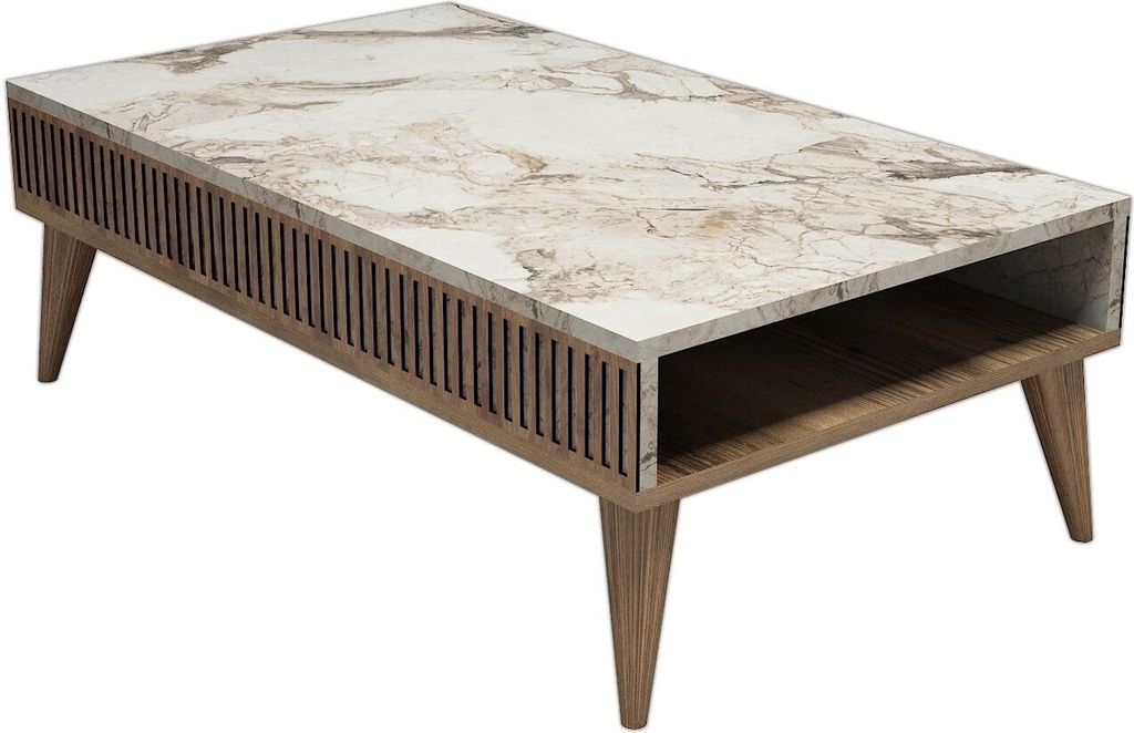 Skye Decor, Milan - Walnut, White Marble, Couchtische, Produktbild 