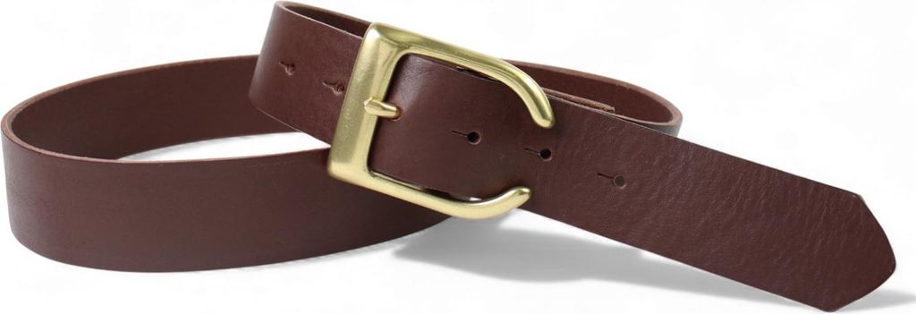 FRONHOFER Best&Timeless hochwertiger Damen Ledergürtel 4 cm, massiv Messing Gürtelschnalle, vegetabiles Leder