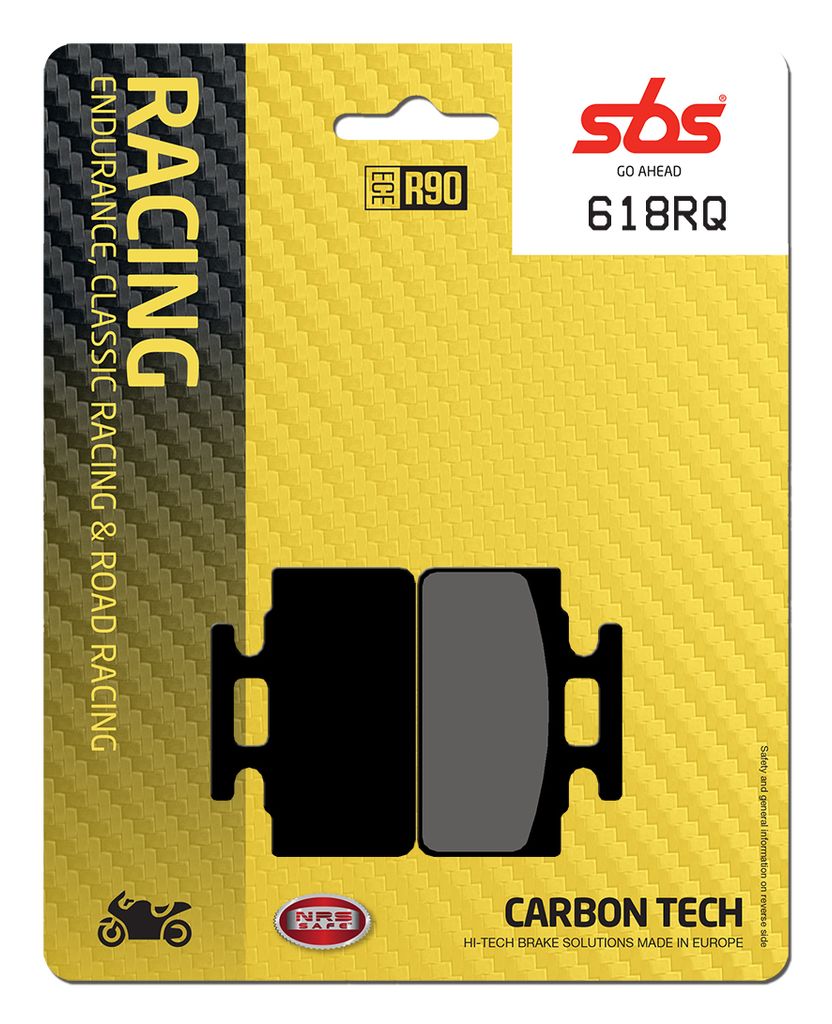 Bremsbelag SBS 618RQ (Satz pro Scheibe) Road Racing Carbon Tech