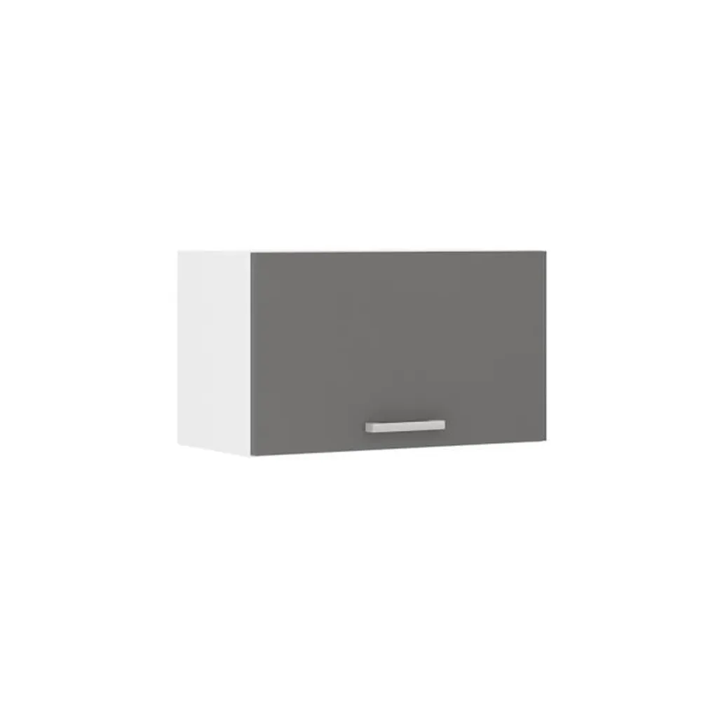Meuble haut de cuisine gris 60 cm en PVC et mélamine durable Eg
