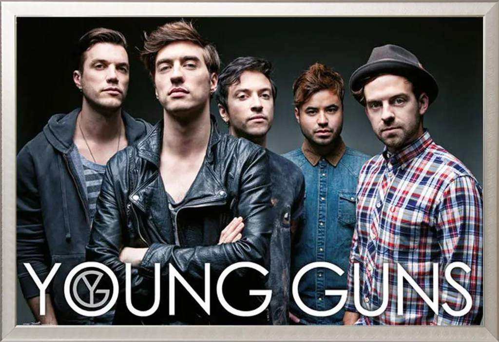Poster Young Guns Originale con Cornice Shinsuke Alluminio Argento