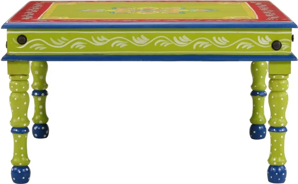 Offerta Tavolino in Legno di Mango Verde | Mobili Massicci Online