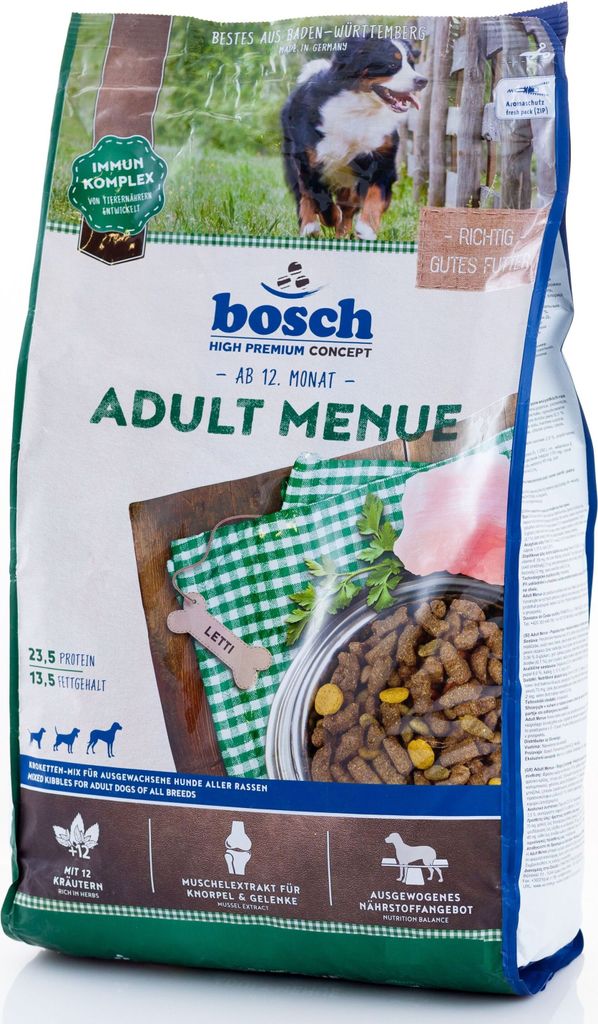 BOSCH Adult Menue - Trockenfutter fr Hunde - 15 kg