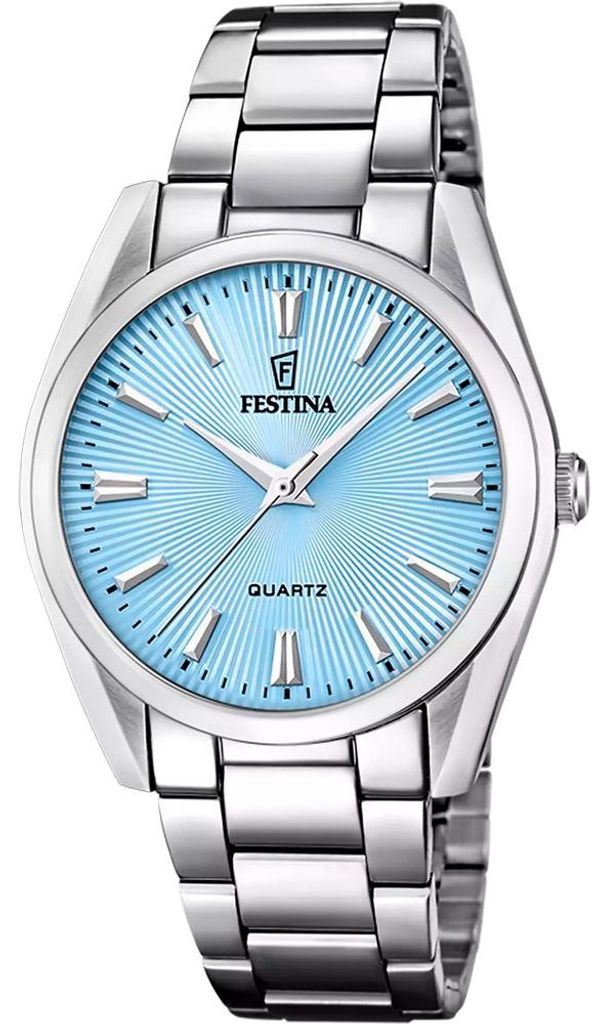 Festina Damen Uhr Quarz F20622/P Silber ,Hellblau